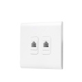 2Gang RJ11 TEL Socket Outlets Modern high quality